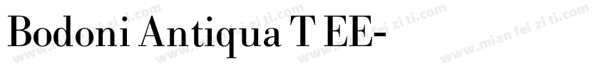 Bodoni Antiqua T EE字体转换